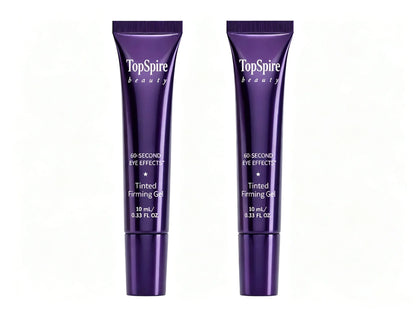 TopSpire 60 Second Effects Tinted Firming Gel - Under Eye Cream For Puffiness And Bags Under Eyes
