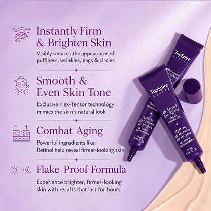 TopSpire 60 Second Effects Tinted Firming Gel - Under Eye Cream For Puffiness And Bags Under Eyes