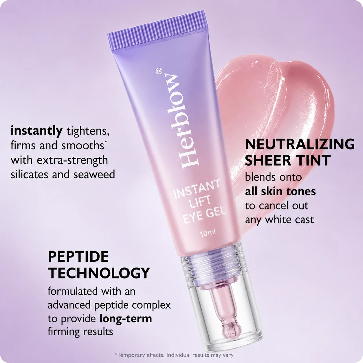 Herblow Eye Bag Instant Eraser, Tightens, Firms, & Blurs Wrinkles