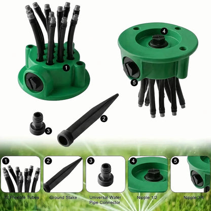 360° Coverage Precision Garden Irrigation Sprinkler