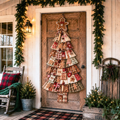 ⏳ Last Day 50% OFF – 🎄Beginner-Friendly DIY Oversized Patchwork Christmas Tree Door Hanging Kit | Complete Kit with All Tools & Step-by-Step Guide Included 💕