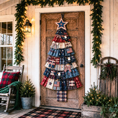 ⏳ Last Day 50% OFF – 🎄Beginner-Friendly DIY Oversized Patchwork Christmas Tree Door Hanging Kit | Complete Kit with All Tools & Step-by-Step Guide Included 💕