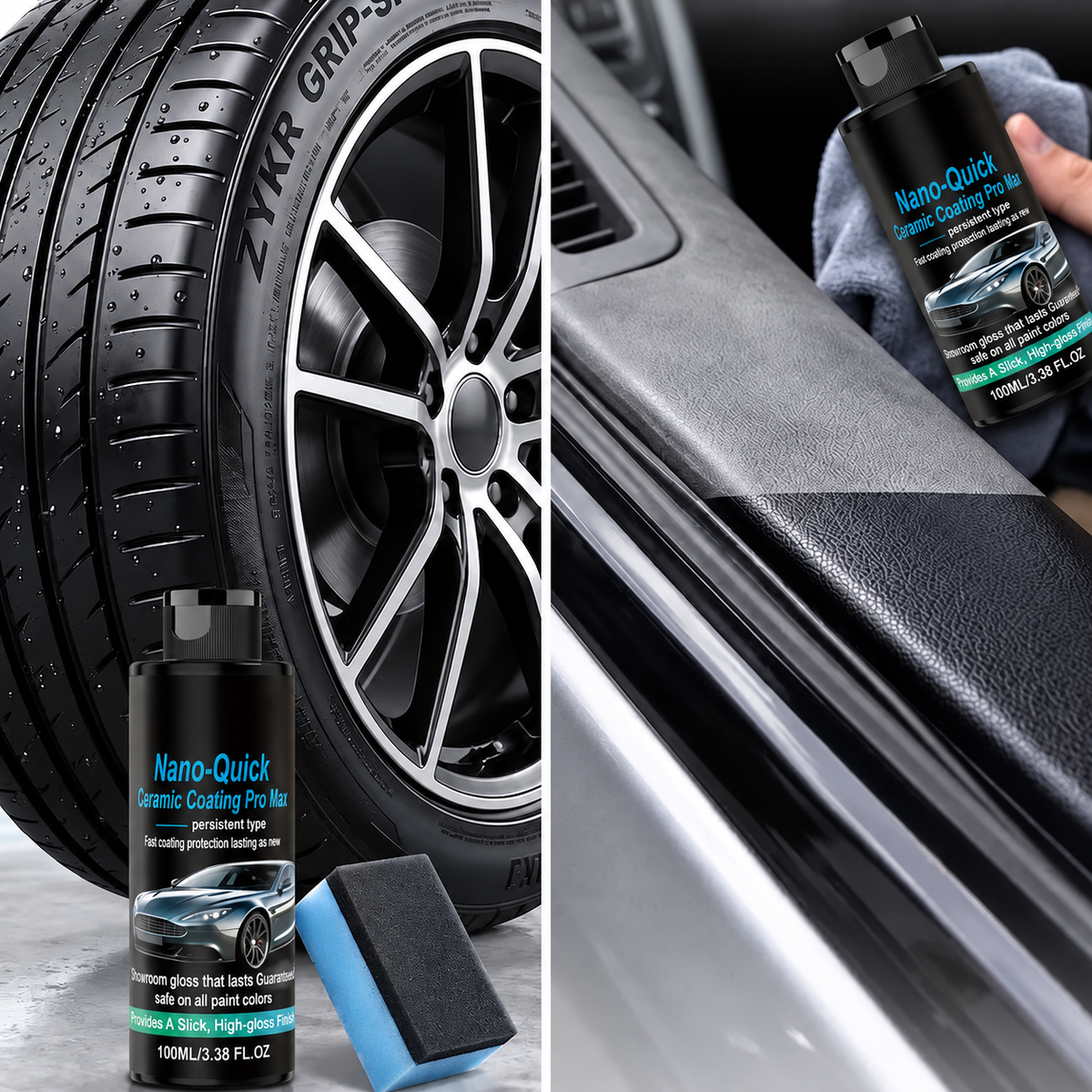 💎 Nano-Quick Ceramic Coating – Bring Back That Showroom-Like Shine