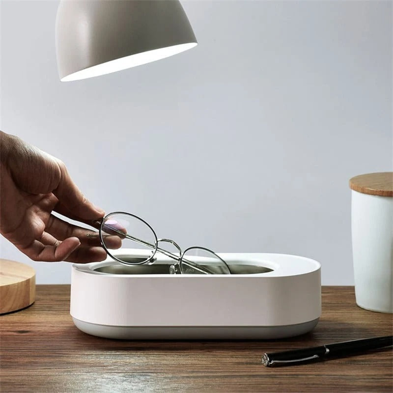 ✨ 3-Minute Ultrasonic Cleaner – Easy One-Button Jewelry & Glasses Cleaning